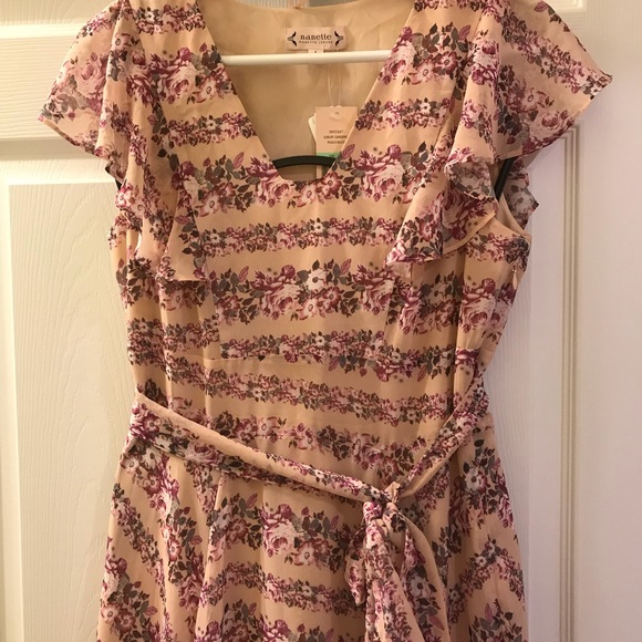 Nanette Lepore Printed Flutter Dress - Picture 4 of 8